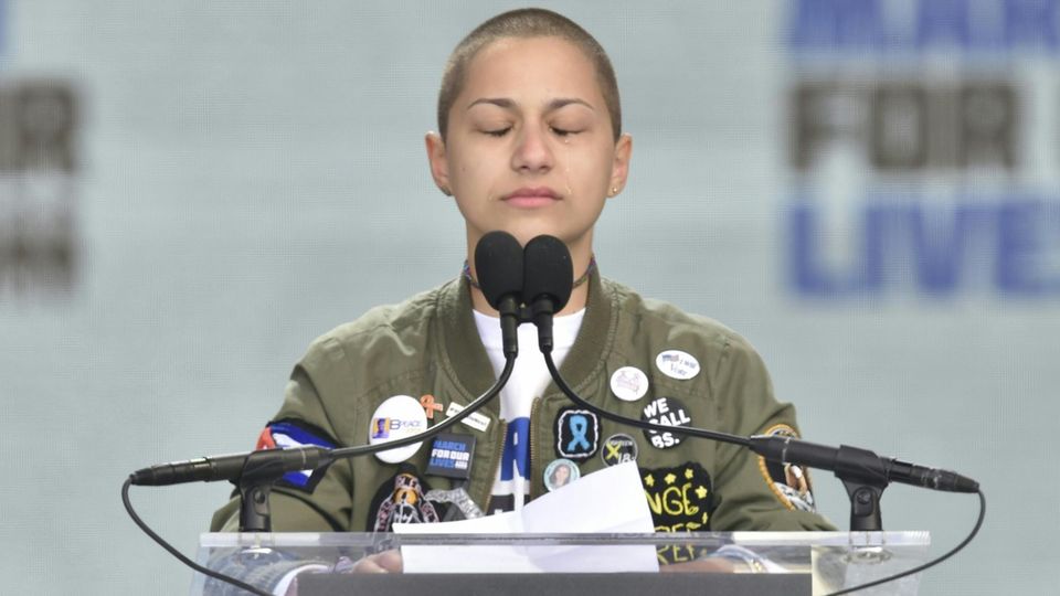 Emma Gonzalez ist das Gesicht des Anti-Waffenprotestes in den USA unter dem Motto "March for Our Lives"