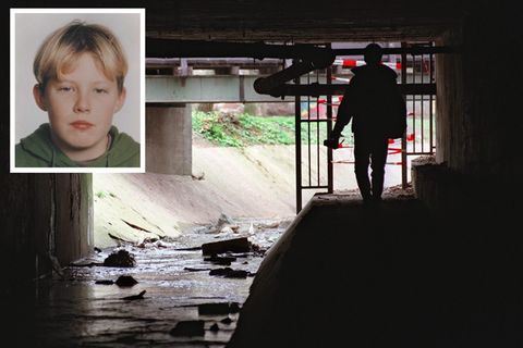 Fundort der Leiche Tristan Brübachs in einer Unterführung in Frankfurt