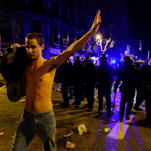 Proteste für ein freies Katalonien: In Barcelona gab es meherere Verletzte