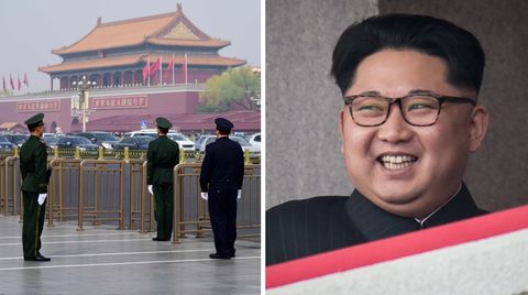 Nordkoreas Machthaber Kim Jong Un soll sich aktuell in Peking aufhalten.