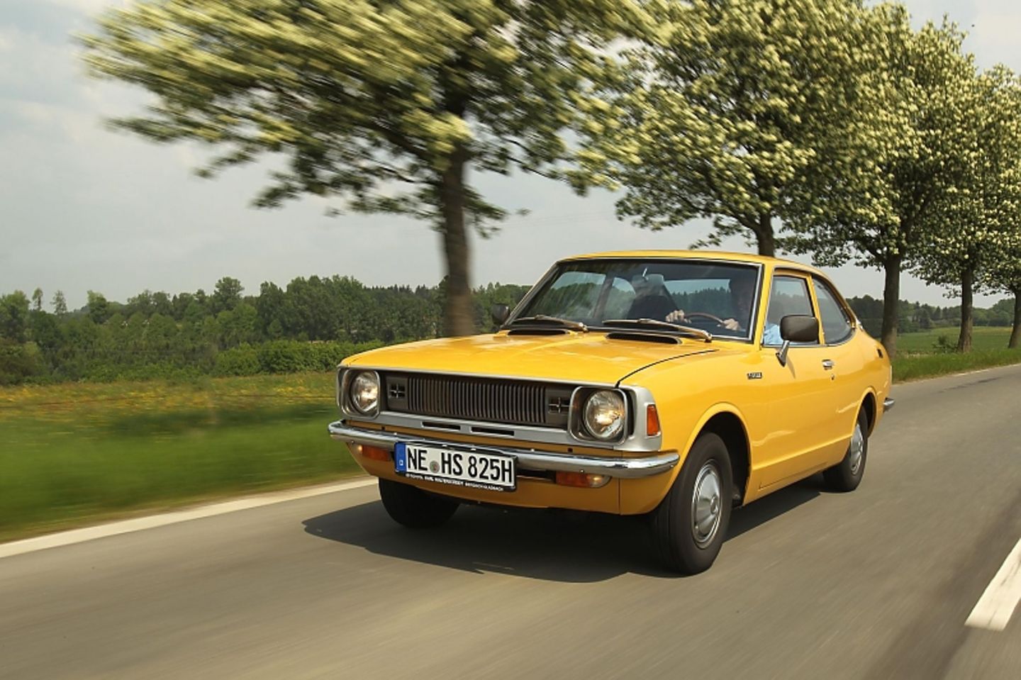 Der Toyota Corolla E20 (zweite Generation) war 1971 der erste Toyota in Deutschland