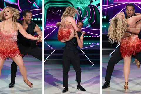 Blitzer mit Glitzer(kleid): Anastacia zeigt vollen Körpereinsatz beim italienischen "Let's Dance"