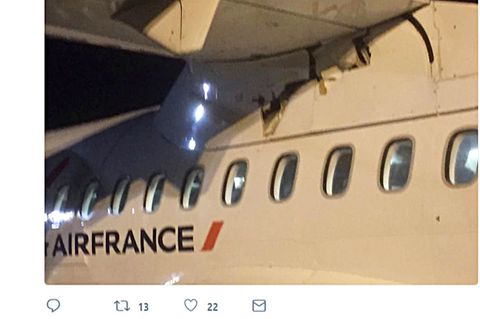 Die Atr 42-500 der französischen Regionalfluggesellschaft Hop!  Der Zwischenfall ereignete sich am 25. März auf dem Flug von Paris nach Aurillac.