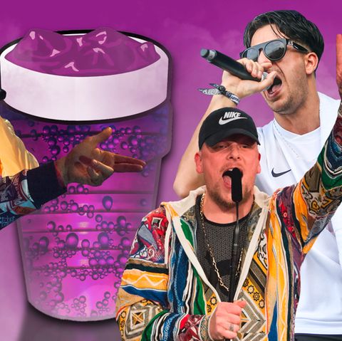 Vier Rapper aus Deutschland, die allesamt Codein in ihren Texten zum Thema machen