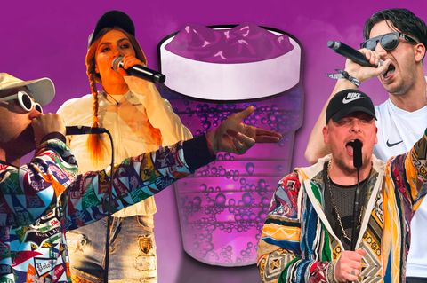 Vier Rapper aus Deutschland, die allesamt Codein in ihren Texten zum Thema machen
