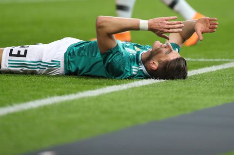 Deutschlands Mario Gomez beim Länderspiel Deutschland gegen Brasilien