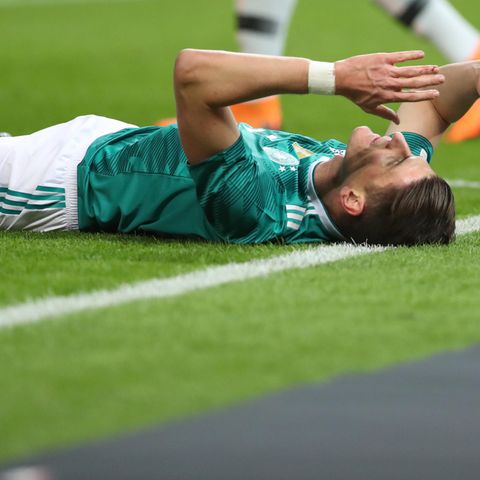 Deutschlands Mario Gomez beim Länderspiel Deutschland gegen Brasilien