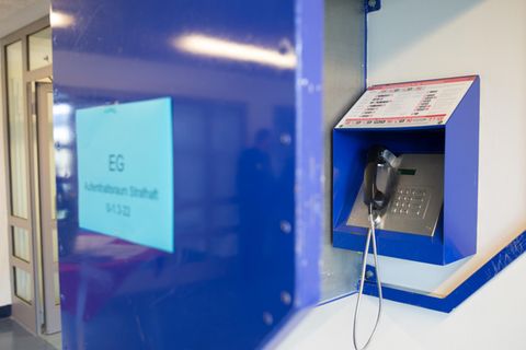 Ein Telio-Apparat in einer Haftanstalt