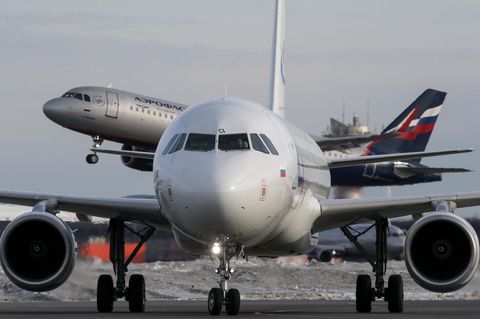Ein Flugzeug der Aeroflot.