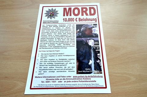 Geköpfter Obdachloser in Kobelnz