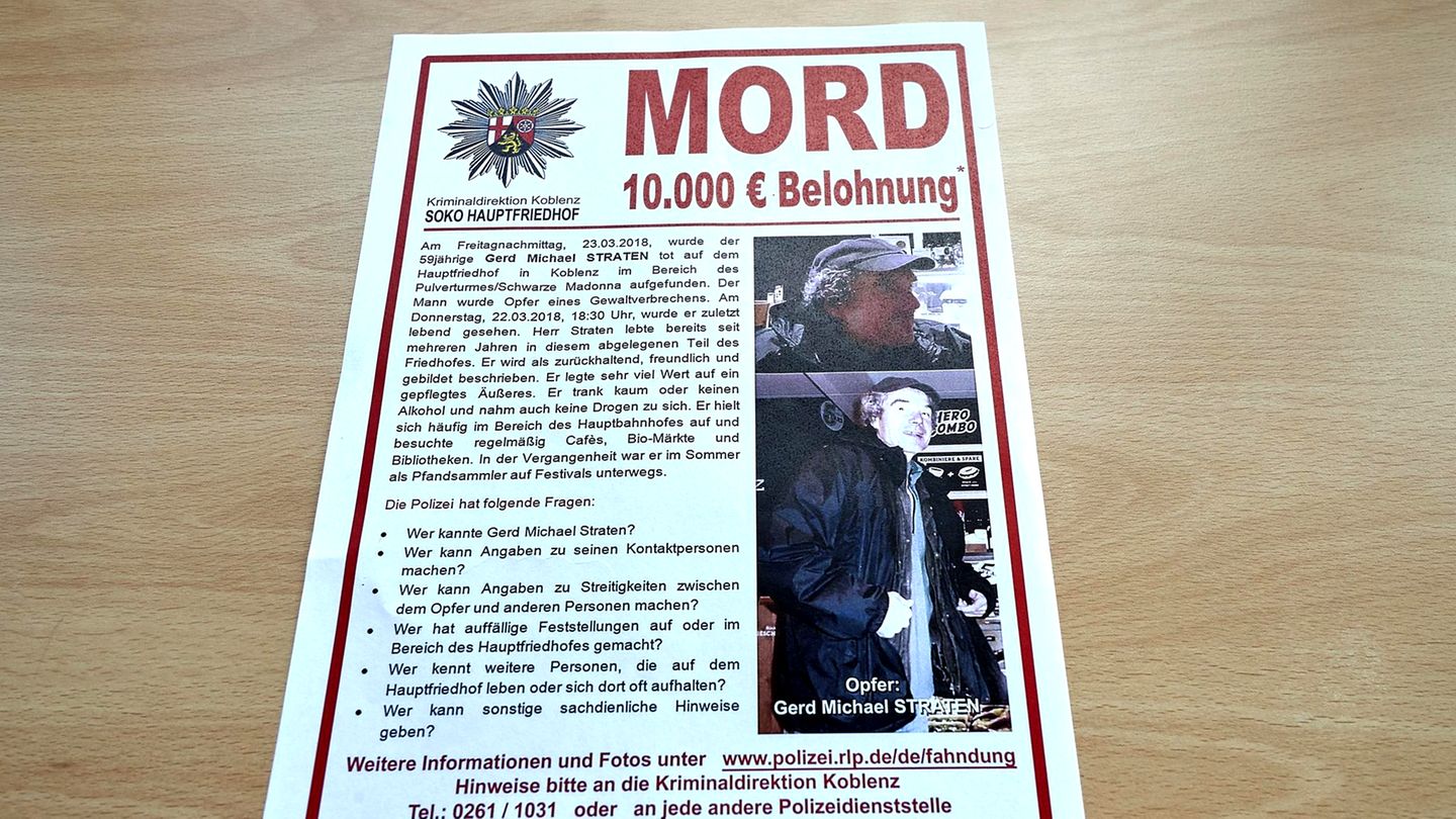 Geköpfter Obdachloser in Kobelnz