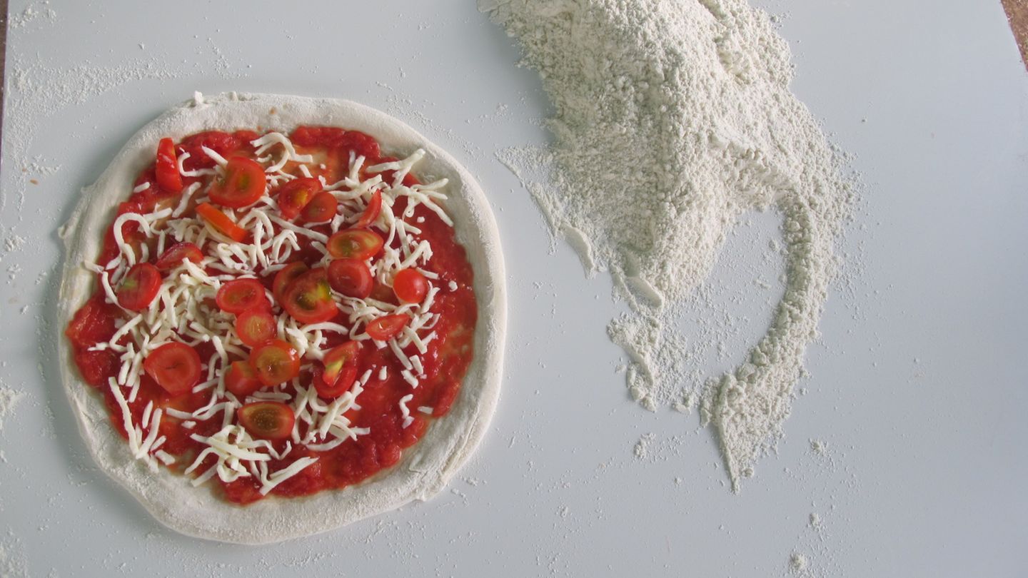 Eine Pizza Margarita