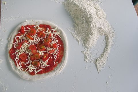 Eine Pizza Margarita