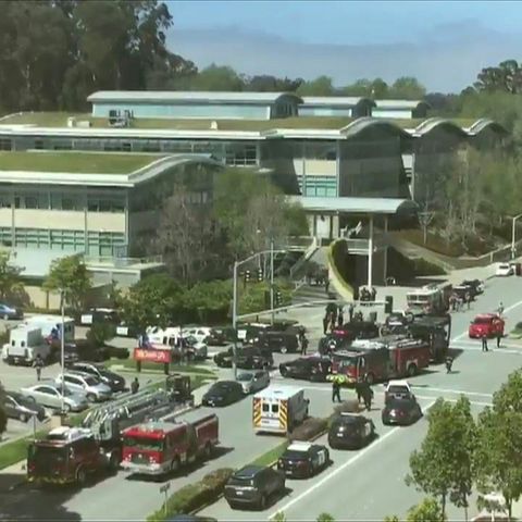 Schißerei im Youtube-Sitz in San Bruno, Kalifornien
