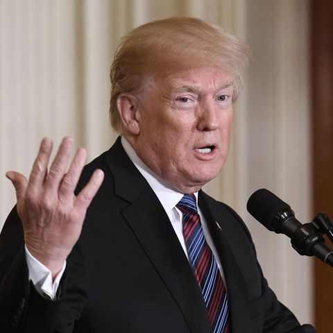 US-Präsident Donald Trump im Weißen Haus nach einem Treffen mit den Staatschefs der drei baltischen Staaten