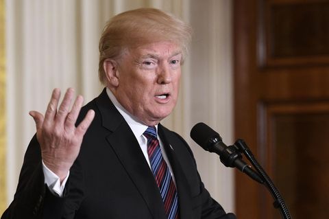 US-Präsident Donald Trump im Weißen Haus nach einem Treffen mit den Staatschefs der drei baltischen Staaten