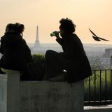 Feierabendbier in Belleville – vom Hügel herab hat man einen ungestörten Blick auf die Stadt