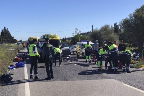 Die Unfallstelle im Nordosten Mallorcas