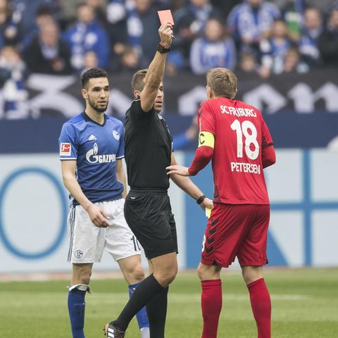 Nils Petersen während des Spiels bei Schalke 04