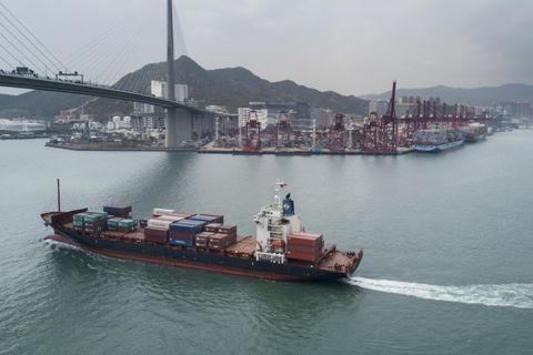 Containerschiff Handelsdefizit