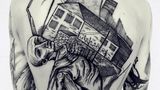 "Ich bin ein Künstler, nicht nur ein Tätowierer", sagt Michele Servadio. Der gebürtige Italiener lebt und arbeitet momentan in London.