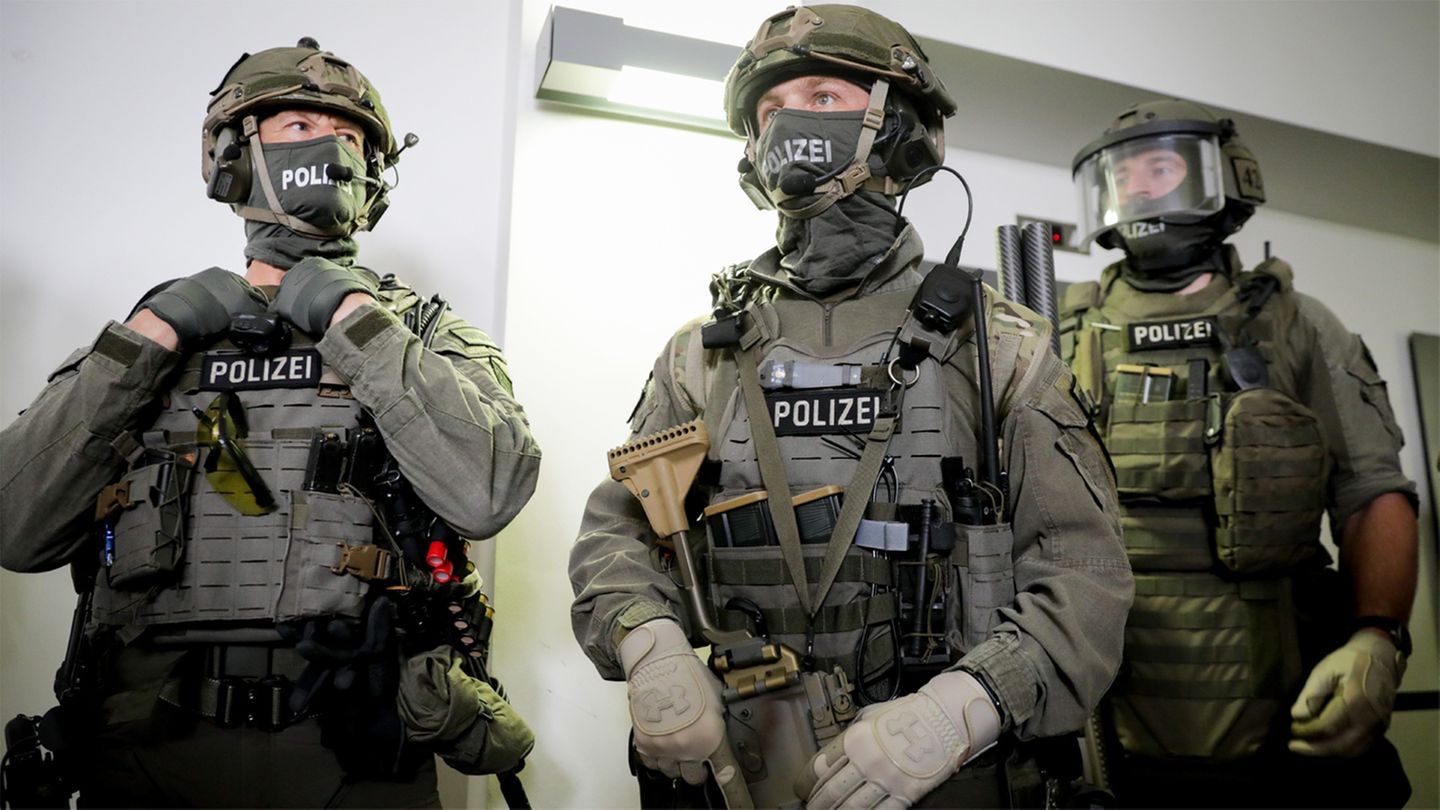 GSG9-Spezialeinsatzkräfte bei einem Fototermin vergangenes Jahr in Berlin