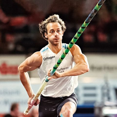Tim Lobinger, wie ihn die meisten kennen. Hier beim Sparkassen-Cup in Stuttgart im Februar 2009.