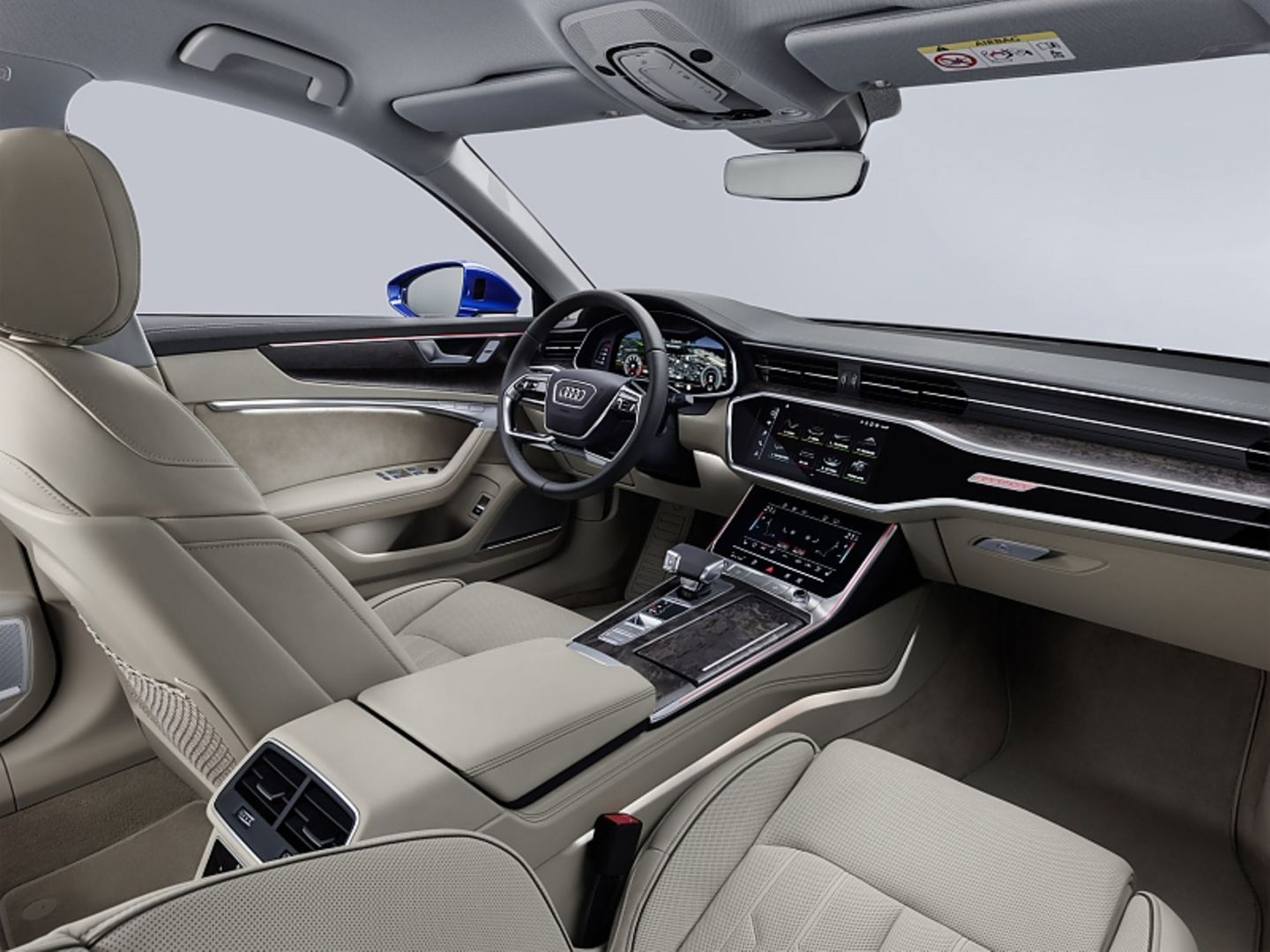 Audi A6 Avant 2019 - auch vorne geht es gewohnt edel zu