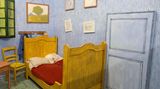 Im Museum steht ein nachgebautes Schlafzimmer von Van Gogh