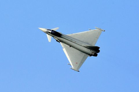 Ein Eurofighter der italienischen Luftwaffe (Archivbild)