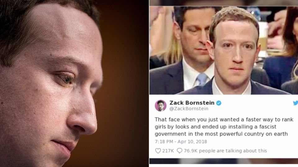 Memes nach Zuckerberg-Befragung: "Wenn du eigentlich nur einen Weg gesucht hast, Frauen schneller nach ihrem Aussehen zu ranken" Memes nach Zuckerberg-Befragung: "Wenn du eigentlich nur einen Weg gesucht hast, Frauen schneller nach ihrem Aussehen zu ranken"