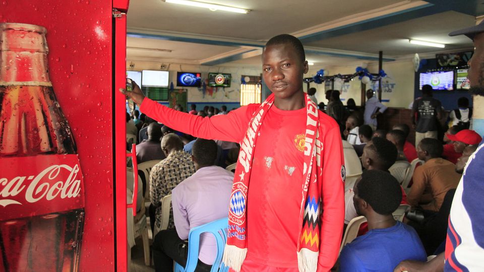 Ashraf Musa, 21, wettet nur auf seine Lieblingsvereine FC Bayern und Manchester United