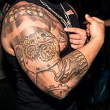 Ihr Weltbild tragen viele Rednecks auf der Haut: wie der patriotische Muskel-Terminator