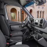 Der Innenraum des Mercedes Sprinter wirkt fast wie in einem Pkw