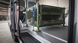Die Ladung im Mercedes Sprinter läßt sich sicher festzurren