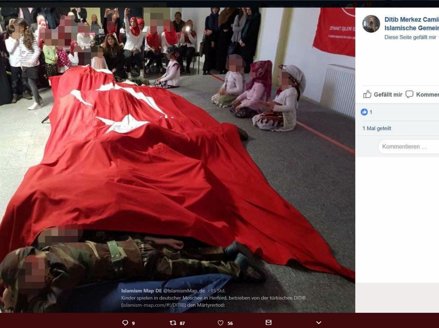 Ditib Türkische Moschee lässt kleine Kinder in Militäruniform auftreten STERN.de
