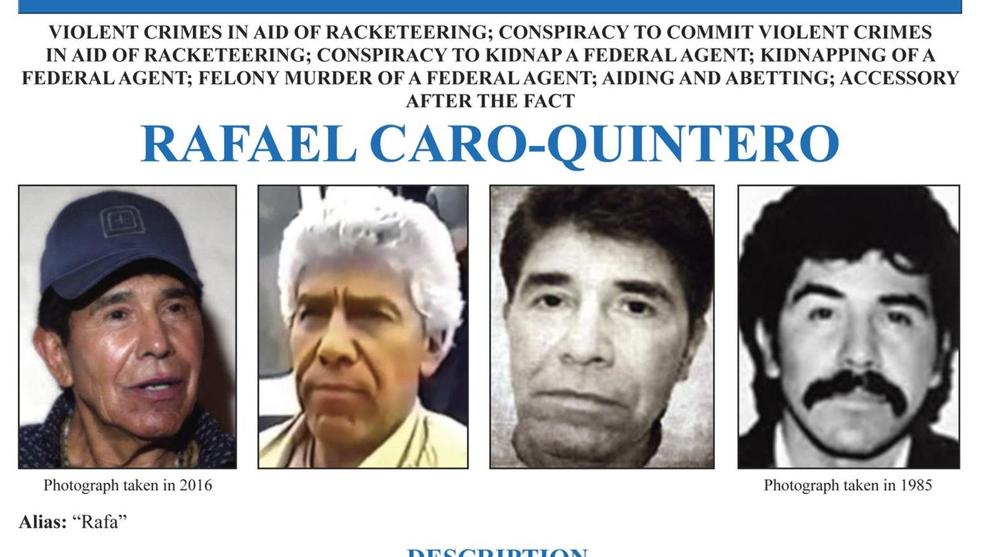 USA - Kopfgeld - FBI -  Drogenboss - Mexiko - Rafael Caro Quintero