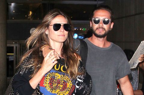 Heidi Klum und TomKaulitz Arm in Arm bei ihrer Rückkehr aus Mexiko