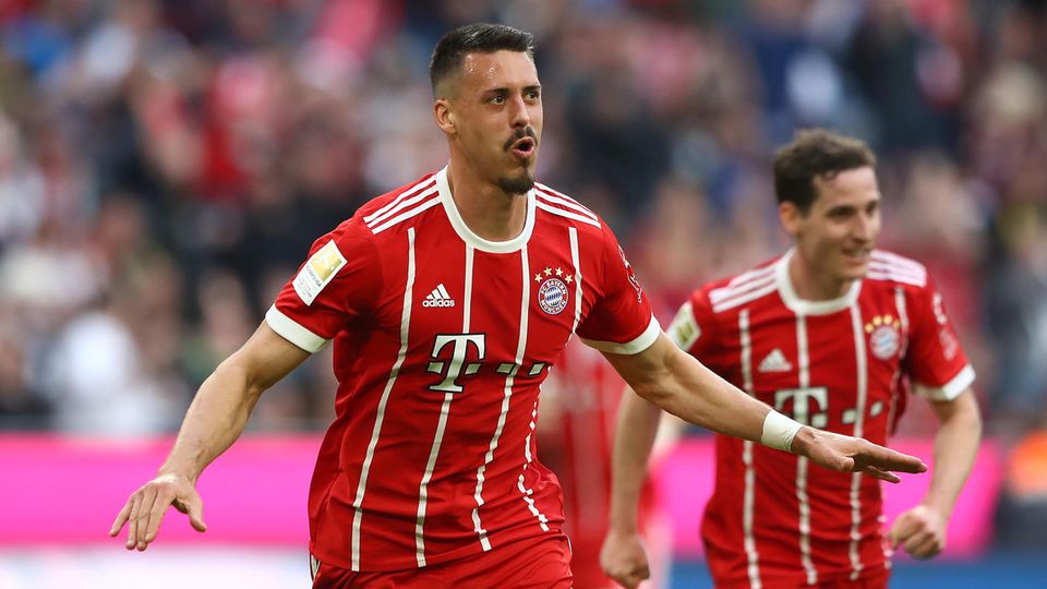 Sandro Wagner traf am 30. Spieltag der Fußball-Bundesliga gegen Borussia Mönchengladbach zwei Mal für den FC Bayern München