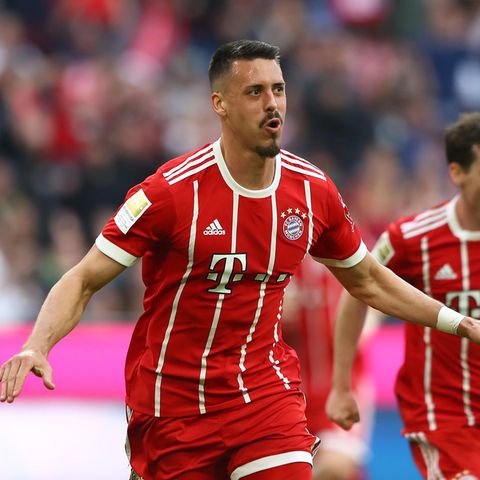 Sandro Wagner traf am 30. Spieltag der Fußball-Bundesliga gegen Borussia Mönchengladbach zwei Mal für den FC Bayern München
