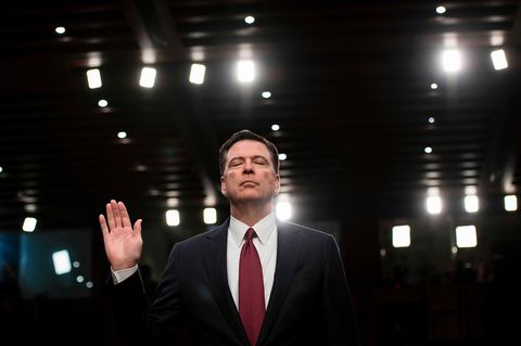 James Comey bei seiner Anhörung im Senat