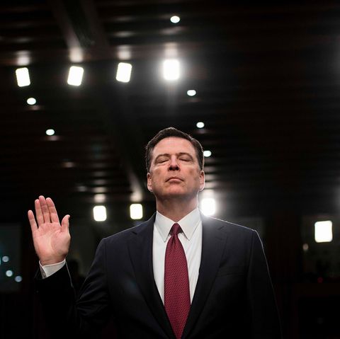 James Comey bei seiner Anhörung im Senat