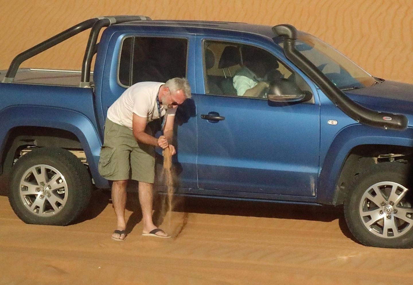 Sandiges Andenken an die VW Amarok Adventure Tour 2018
