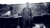 Landarbeiter besprühen in der Provinz Córdoba ein Feld nach der Ernte - ohne die vorgeschriebenen Schutzanzüge