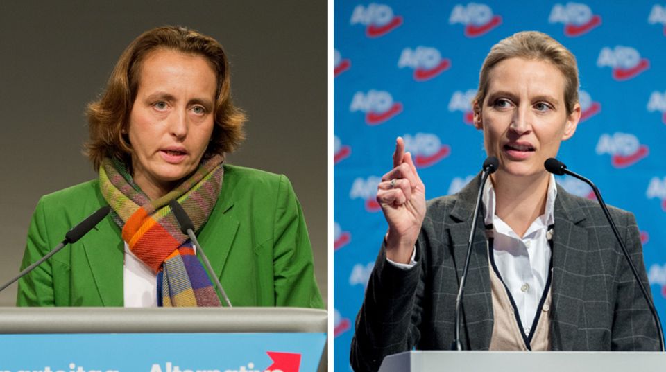 AfD im Bundestag: Weidel gegen von Storch - der Konflikt der mächtigsten AfD-Frauen AfD-Politiker Beatrix von Storch und Alice Weidel