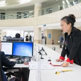 Schalter des Sozialkredit-Systems in Rongcheng in China