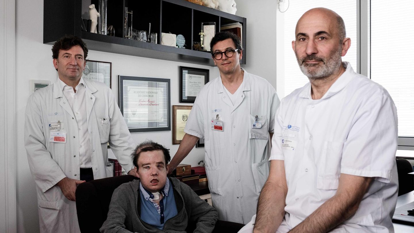 Jérôme Homan und seine behandelnden Ärzte