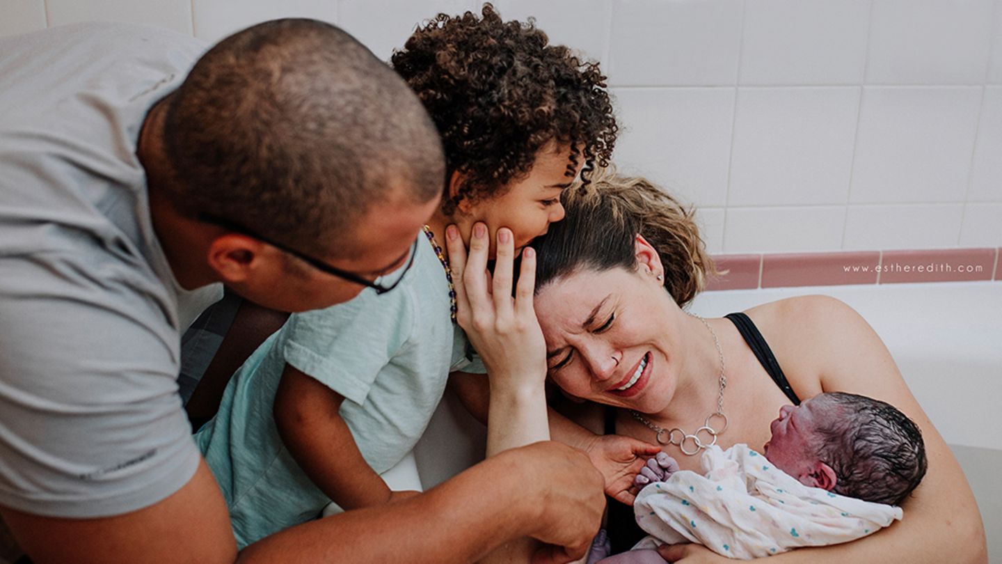 Familie nach der Geburt