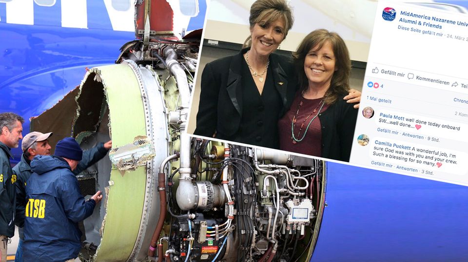 Die 56-jährige Pilotin Tammy Jo Shults brachte die 144 Passagiere nach der Triebwerksexplosion der Boeing 737 von Southwest Airlines sicher nach Philadelphia.