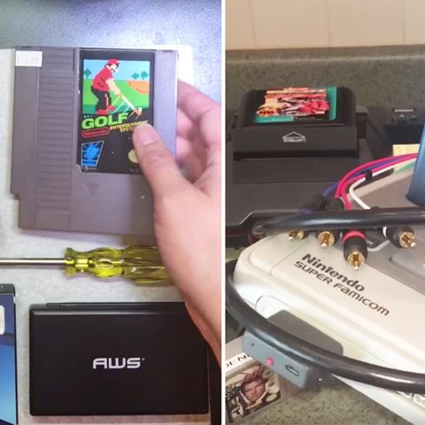 Verschiedene alte Nintendo-Spiele